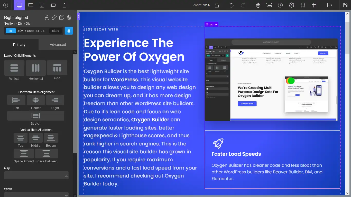 Oxygen Builder for WordPress
