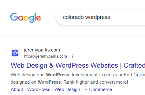 SEO for Colorado WordPress