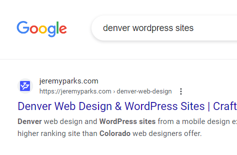 SEO for Denver WordPress Sites
