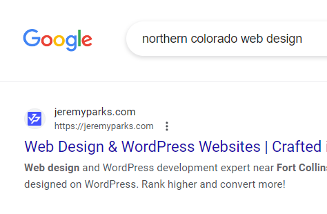 SEO for Northern Colorado web design