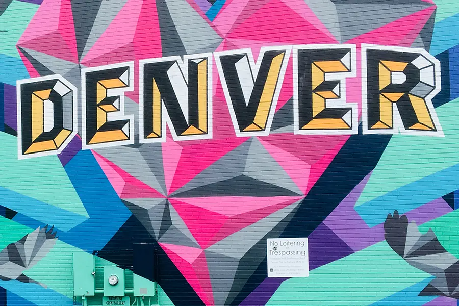 Denver city mural art