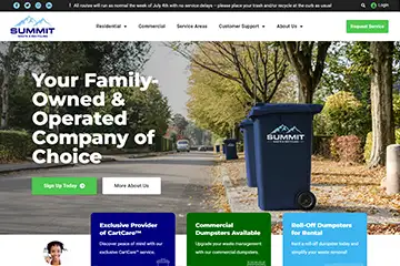 Waste & Recycling web design